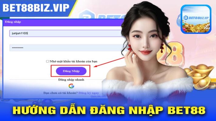 Hướng dẫn đăng nhập BET88